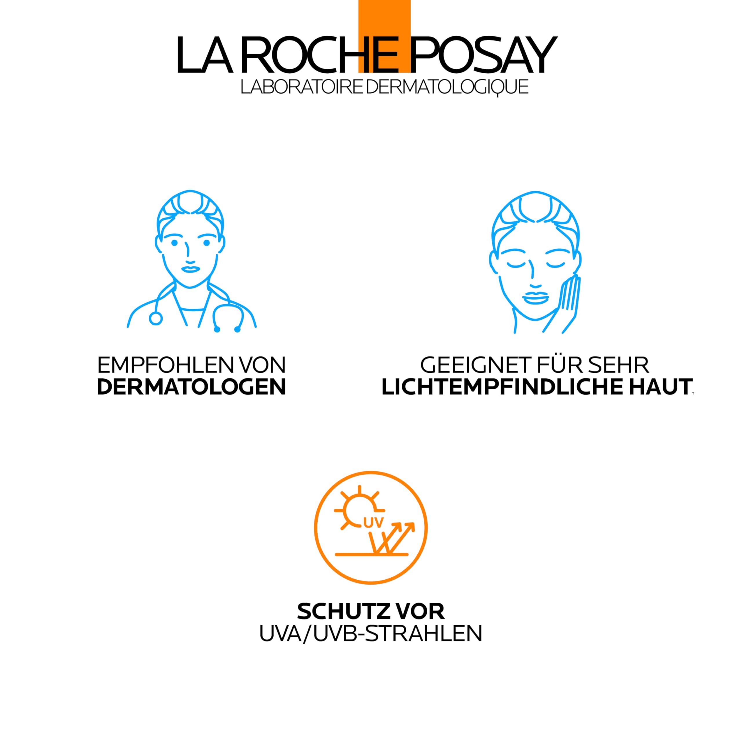 La Roche-Posay Anthelios Oil Control Fluid Ohne Duftstoffe UVMune 400 LSF 50+ mit Mexoryl 400 für ölige und empfindliche Haut