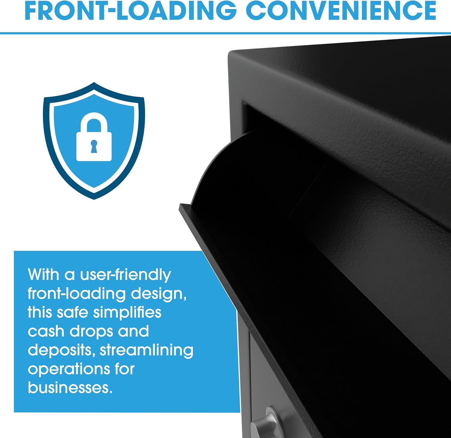 LS-2014K Dual Key Heavy-Duty Drop Safe - Secure Cash and Valuables - Solid Steel Construction - Affordable Protection