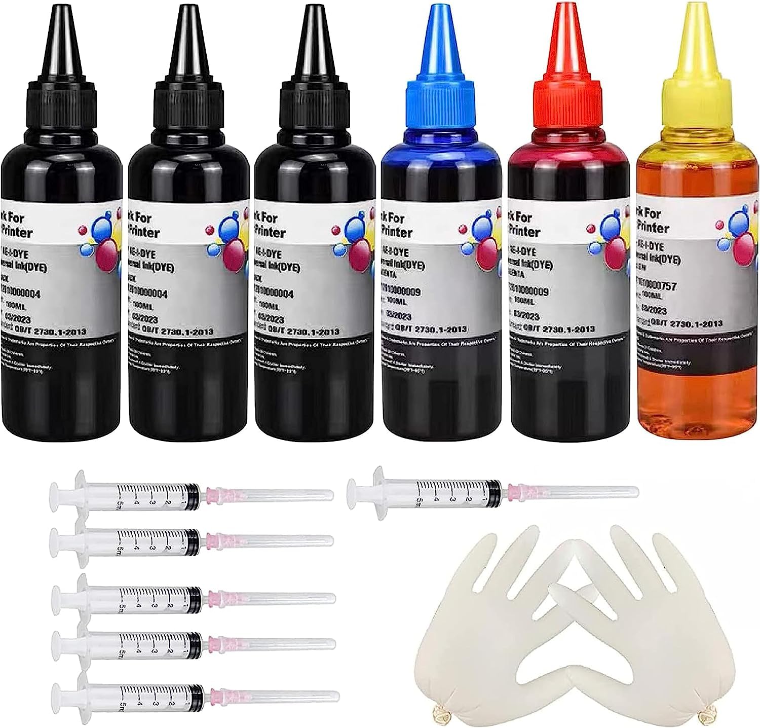 Buy AYMSous 6Pack Universal Ink Refill Kit for All HP Canon Epsn