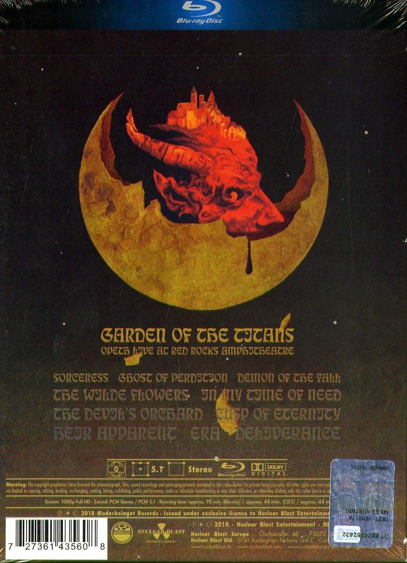 Opeth - Garden of the Titans (Live at Red Rocks Amphitheatre) (+2 CD/Digibook) - Limited Edition [Blu-ray]