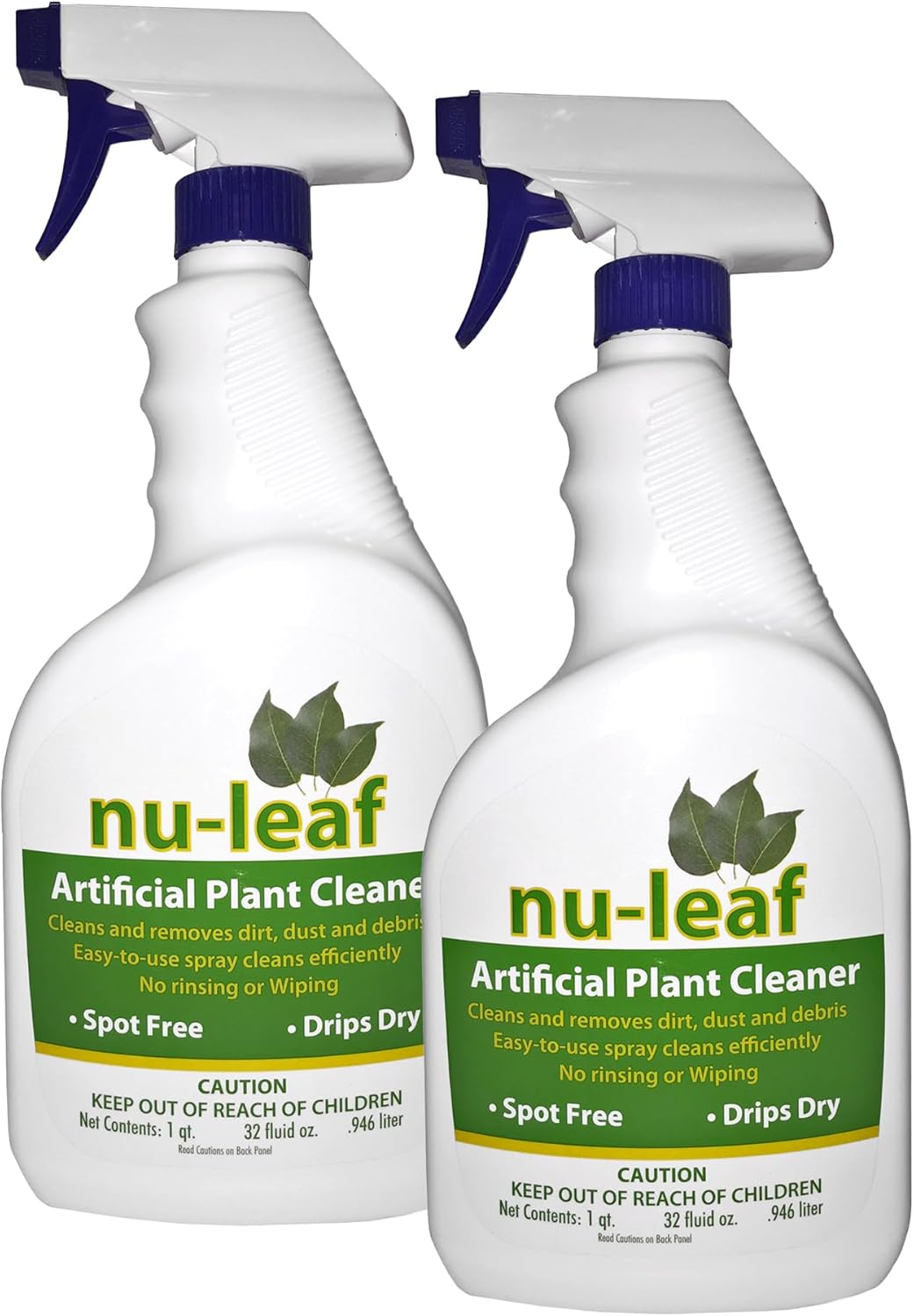 Nudell Nu-Leaf Spray & Drip-Dry Artificial Tree and Silk Plant Cleaner 32 FL.OZ (T9996)