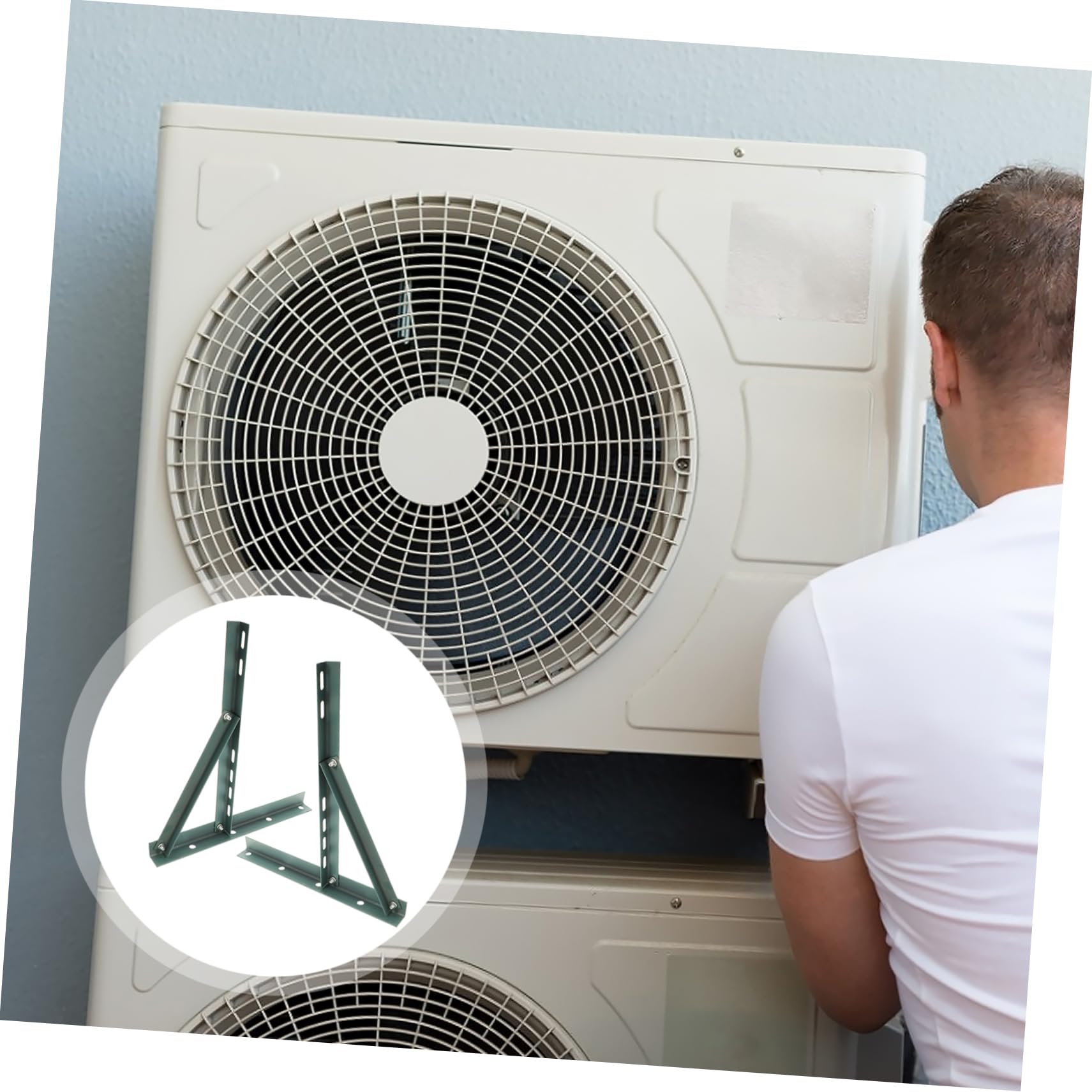 WOONEKY Soporte para Aire Acondicionado de Pared Instalación y Compatible con Diversas y