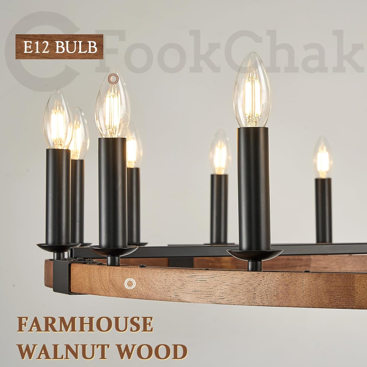 Farmhouse Large Wagon Wheel Chandelier 18 Light Round Chandeliers Light Fixtures 47in Rustic Wood Wheel Chandelier for Living Room Foyer Dining Room Hotel Lobby