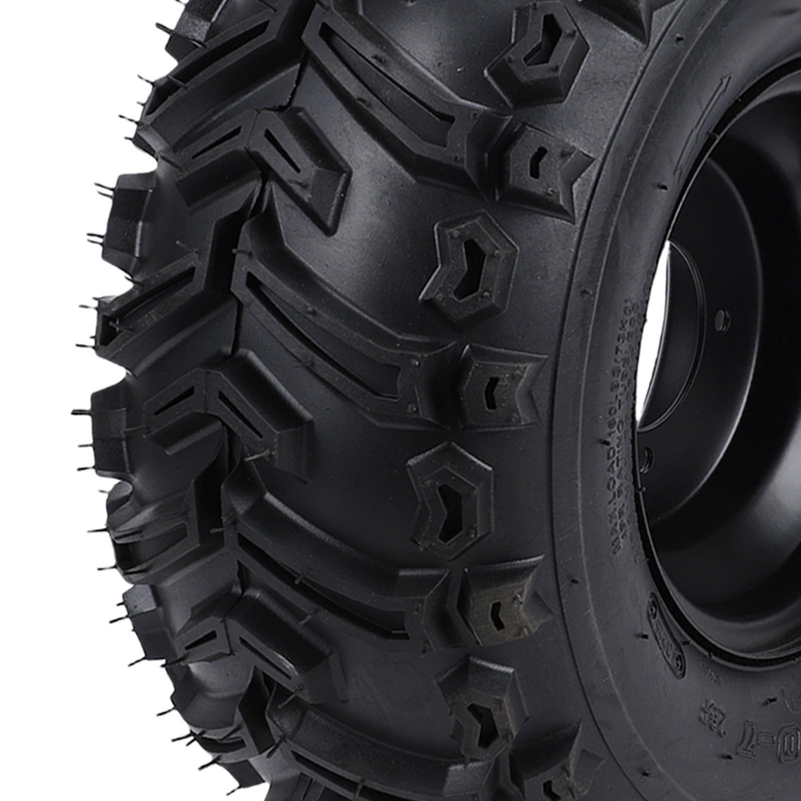 KIMISS 16x8 7 Tubeless-Reifen, Pannensicher, für Jedes Gelände, ATV, UTV, Quad, Go-Kart, Golfwagen, Robustes Gummi, 7 Zoll, 4 Löcher, Felge Links und Rechts
