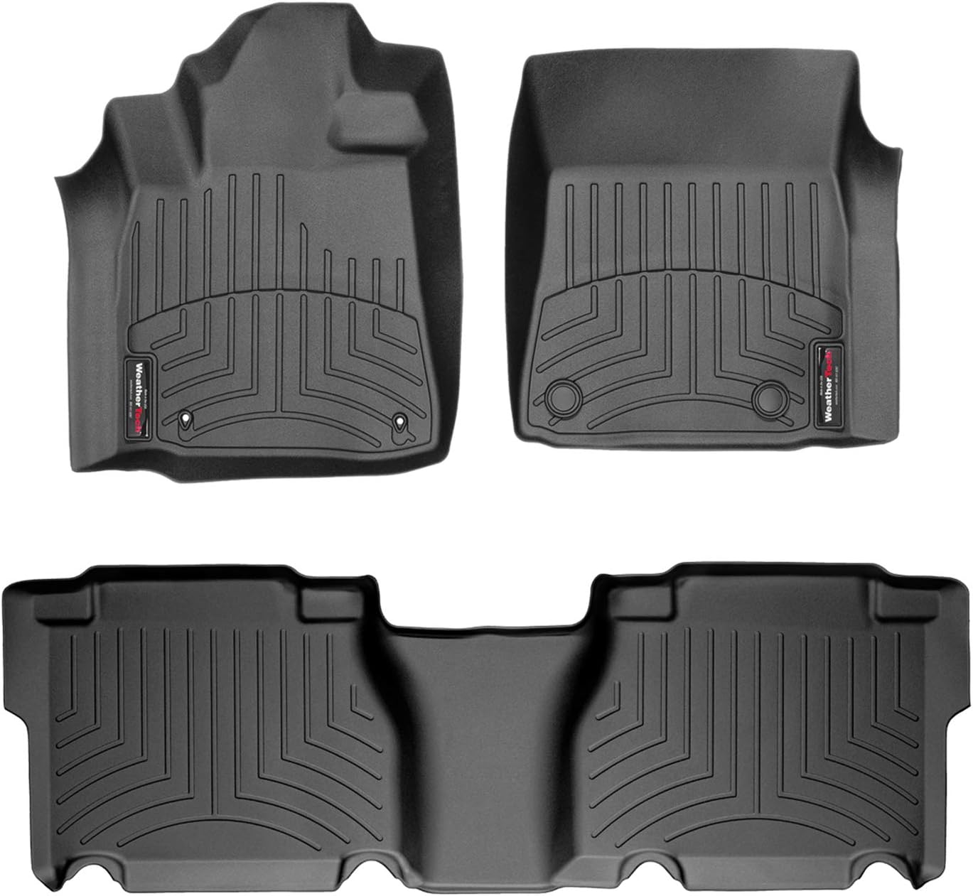 WeatherTech Custom Fit FloorLiners for Toyota Tundra - 1st & 2nd Row (452771-450933), Tan