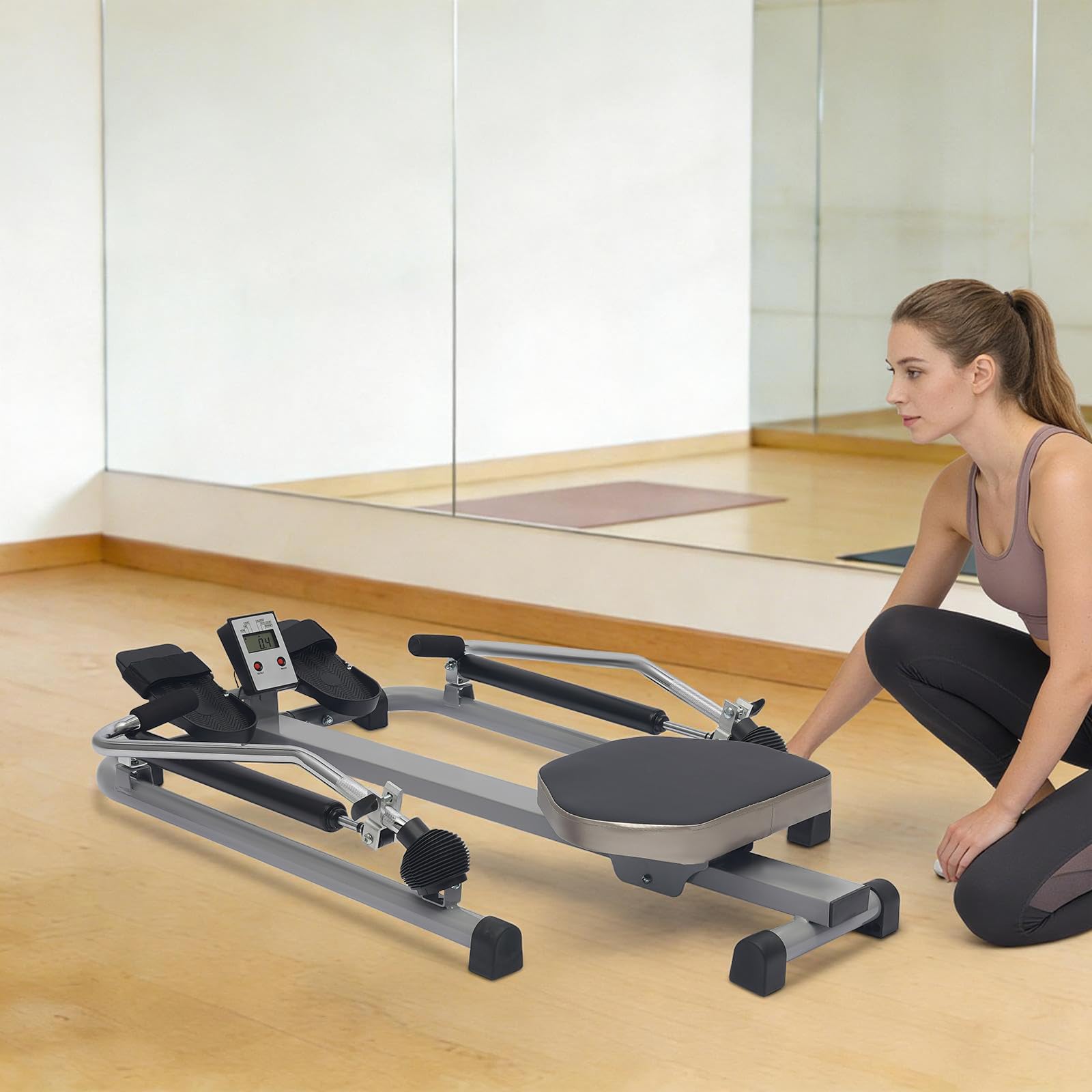 Dispositivo de remo para el hogar, máquina de remo de cuerpo entero