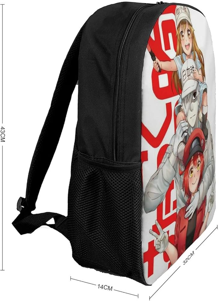 Amazon.co.jp: はたらく細胞 リュックリュック 大容量 カジュアアニメ