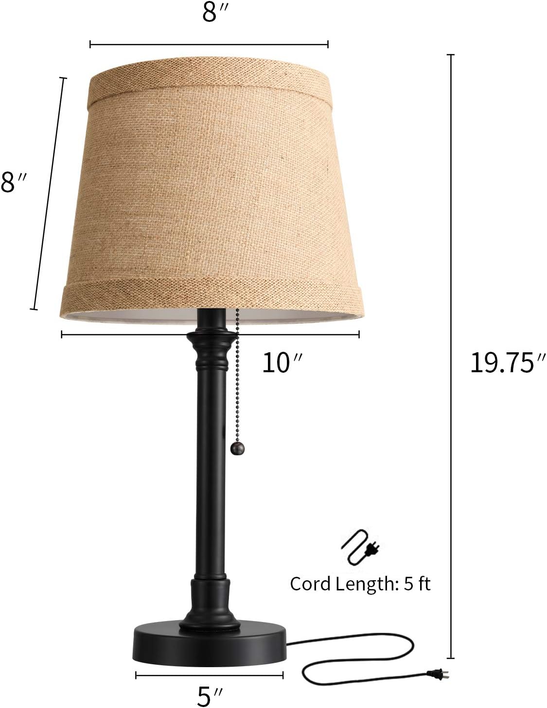 Best Review Oneach USB Rustic Table Lamp Set of 2 Bedside Desk Lamp Vintage Reading Lamp Sets with Charging Port for Bedroom Living Room Study 20 Dark Brown Buy 2 get 3 Oneach USB Rustic Table Lamp Set of 2 Bedside Desk Lamp Vintage Reading Lamp Sets with Charging Port for Bedroom Living Room Study 20 Dark Brown