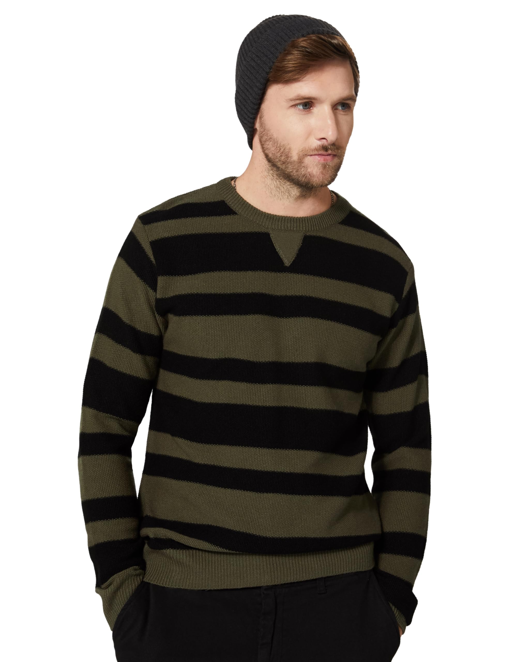 amazon brand - symbol Men's Casual Acrylic Crew Neck Sweater-picture-38