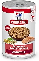 Vista 16 de Hill's Science Diet Alimento húmedo para perros adultos de 1 a 6, carne de res y cebada, latas de 5.8 onzas, paquete de 24