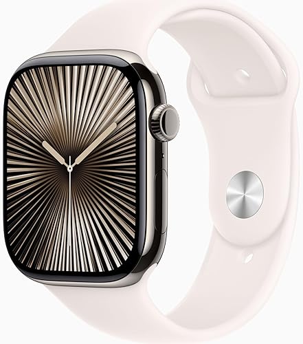 Miniatura 49 de Apple Watch Series 10 [GPS + Cellular 42 mm] Reloj inteligente con carcasa de aluminio oro rosa con correa deportiva ciruela Monitor de actividad