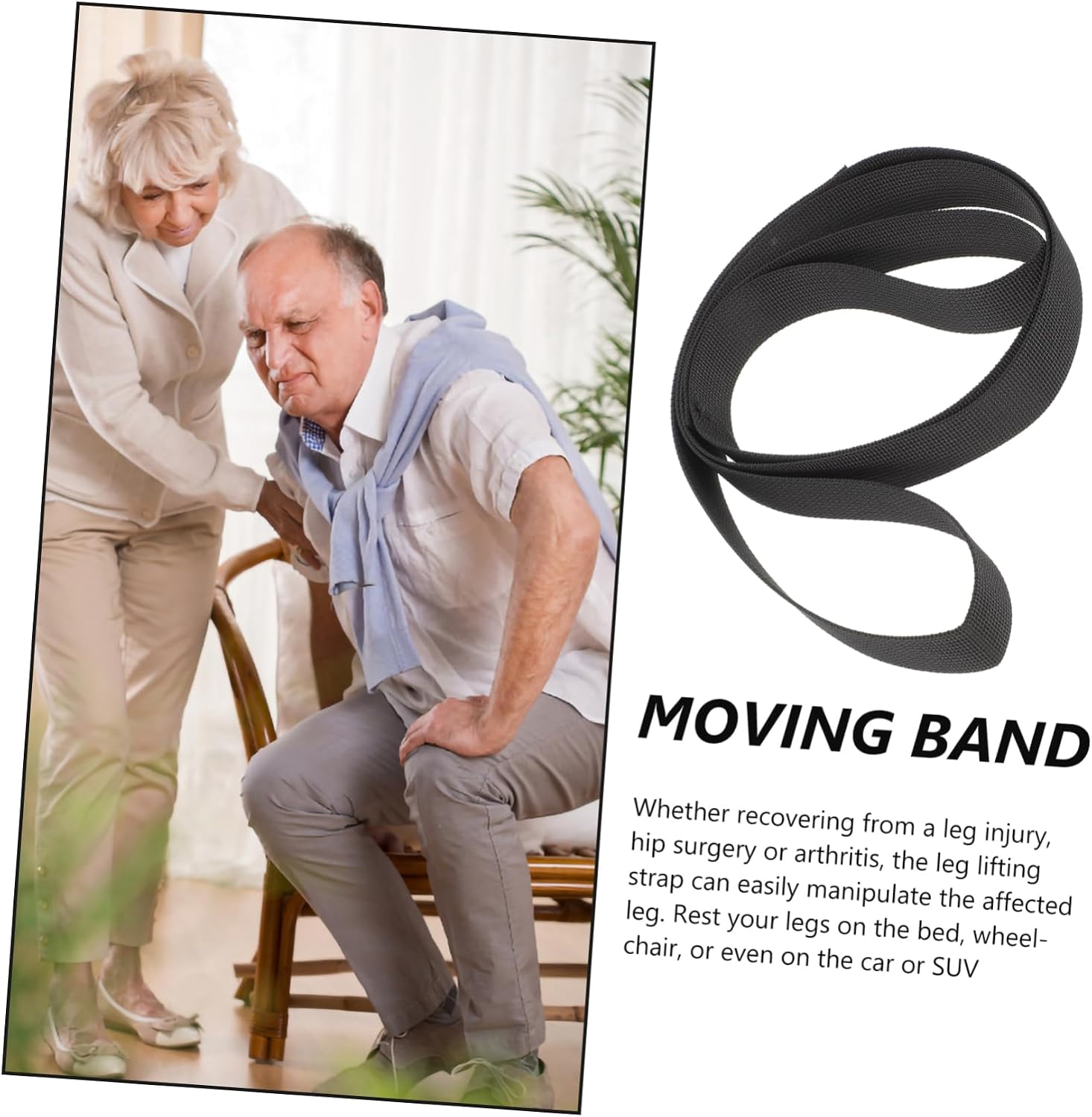 2pcs Wear-Resistant Leg Lifter Strap for Elderly Disabled Multi-use Foot Lifting Belt for Mobility Rehabilitation for Post-Surgery Recovery and Physical Therapy