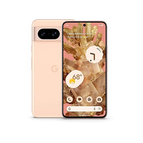 Google Pixel 8 - Unlocked Android Smartphone with Advanced Pixel Camera, 24-Hour Battery, and Powerful Security - Rose - 256 GB - 256 GB - Pixel 8 - Rose
