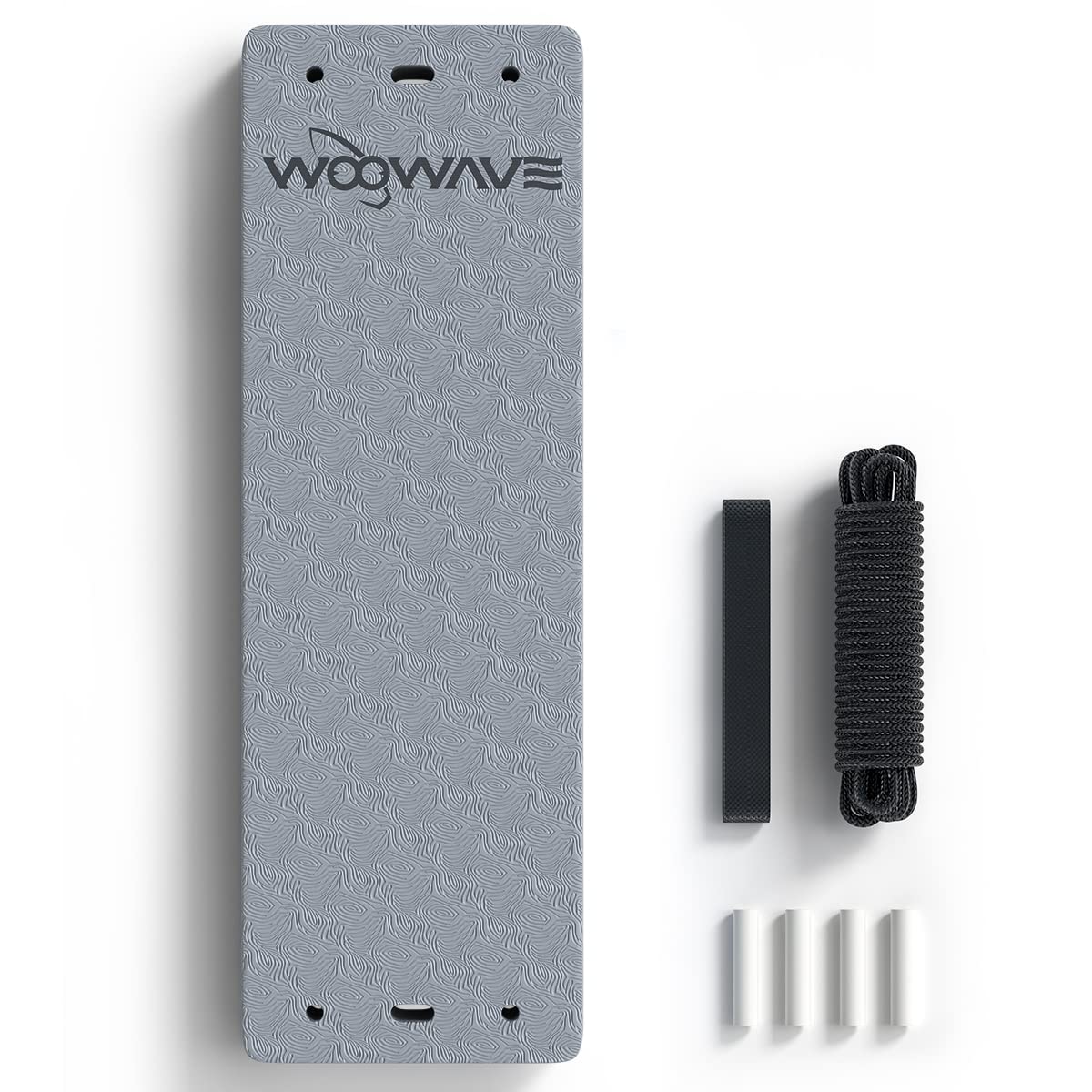 WOOWAVE Flat Fender Prevent Scratches for Yacht Motorboat Boat Bumper, 3 Layer EVA Boat Fender with Rope (36inch, Gray)