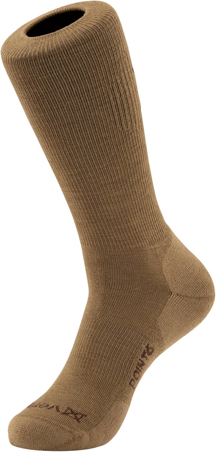 Vertx VaporCore Mens Crew Socks 10", Tactical Athletic Moisture Wicking Merino Wool Socks, Quick Drying with Odor Control