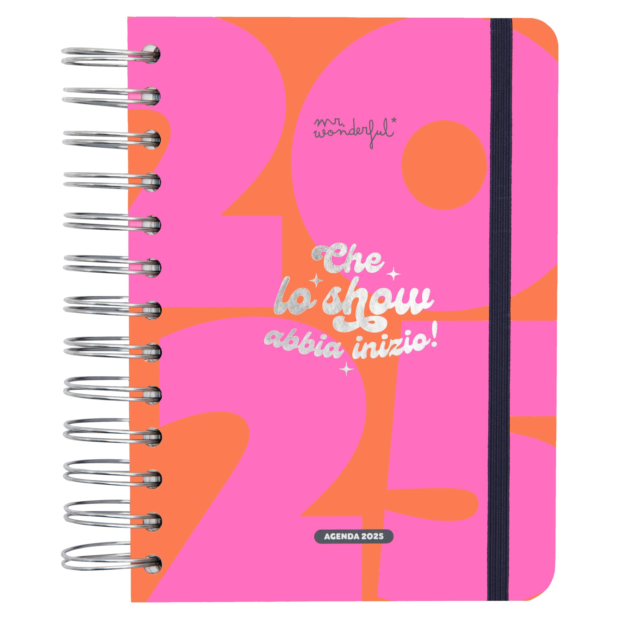 Mr. Wonderful Wonder 2025 Daily Diary - Let the Show Begin! - Includes 8 Sheets of Stickers and Motivational Daily Phrases