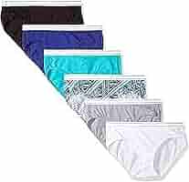 Hanes Women's XL 6 Pack Cotton Wicking Fabric Hipster White + 2 Bonus Panties