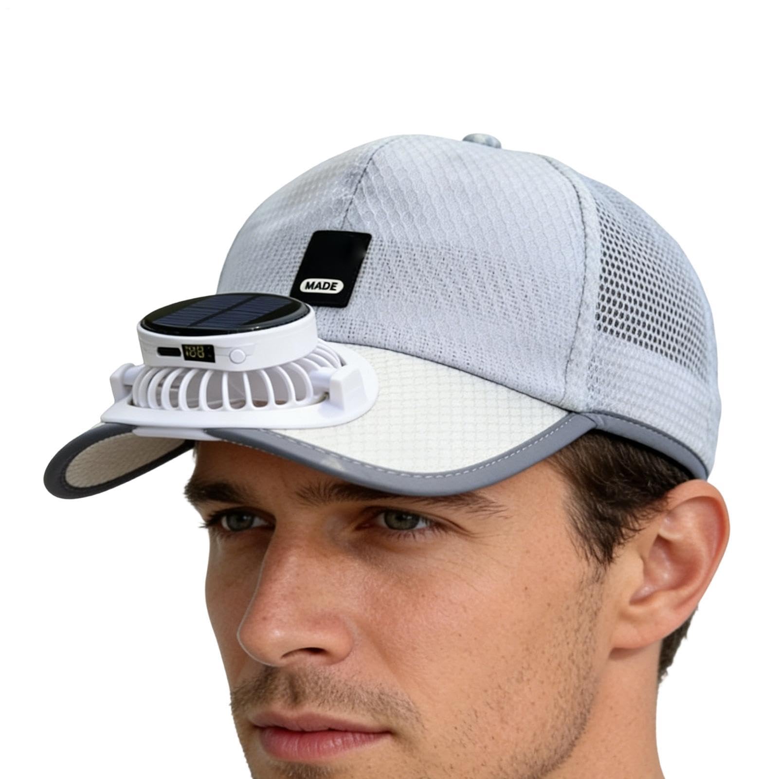 Gorra con Ventilador | Carga por USB, Protección Solar de ala Ancha - Gorra Solar con Ventilador de ala Ancha,para Actividades al Aire Libre, Playa, Campamento, Senderismo, Jardinería, Trabajo — view 10