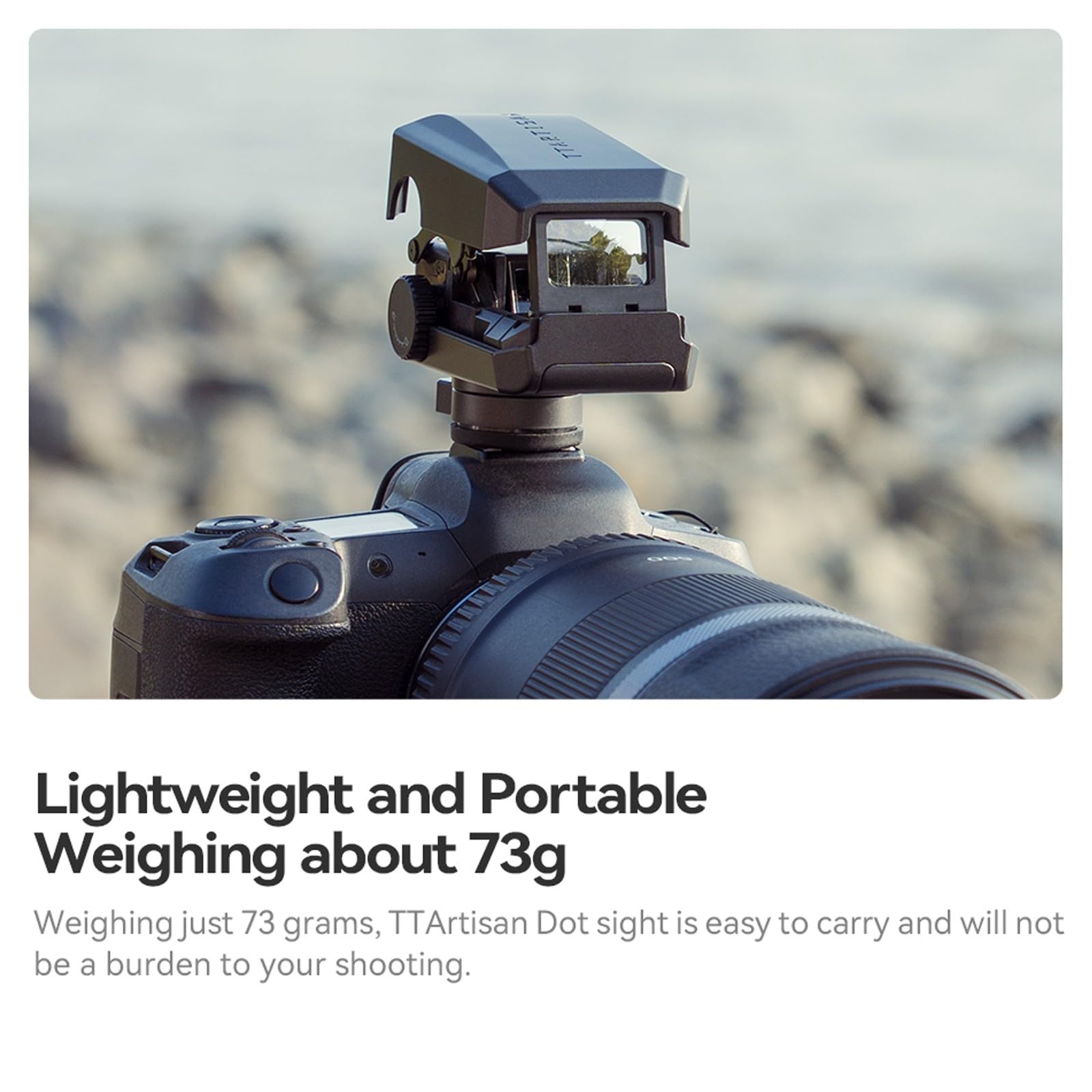 TTArtisan Dot Sight Red/Green Reticle Dot Sight pour la photographie téléobjectif, prise de vue d'oiseaux, avec 5 réglages de luminosité, griffe froide universelle compatible avec Canon Nikon Sony Fuj
