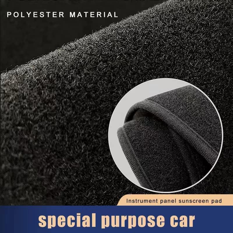 Miniatura 5 de Cubierta de tablero de franela compatible con Ford Focus 2012-2018, antirreflejos, antirreflejos, sin olor peculiar, sin modelos ST o RS..