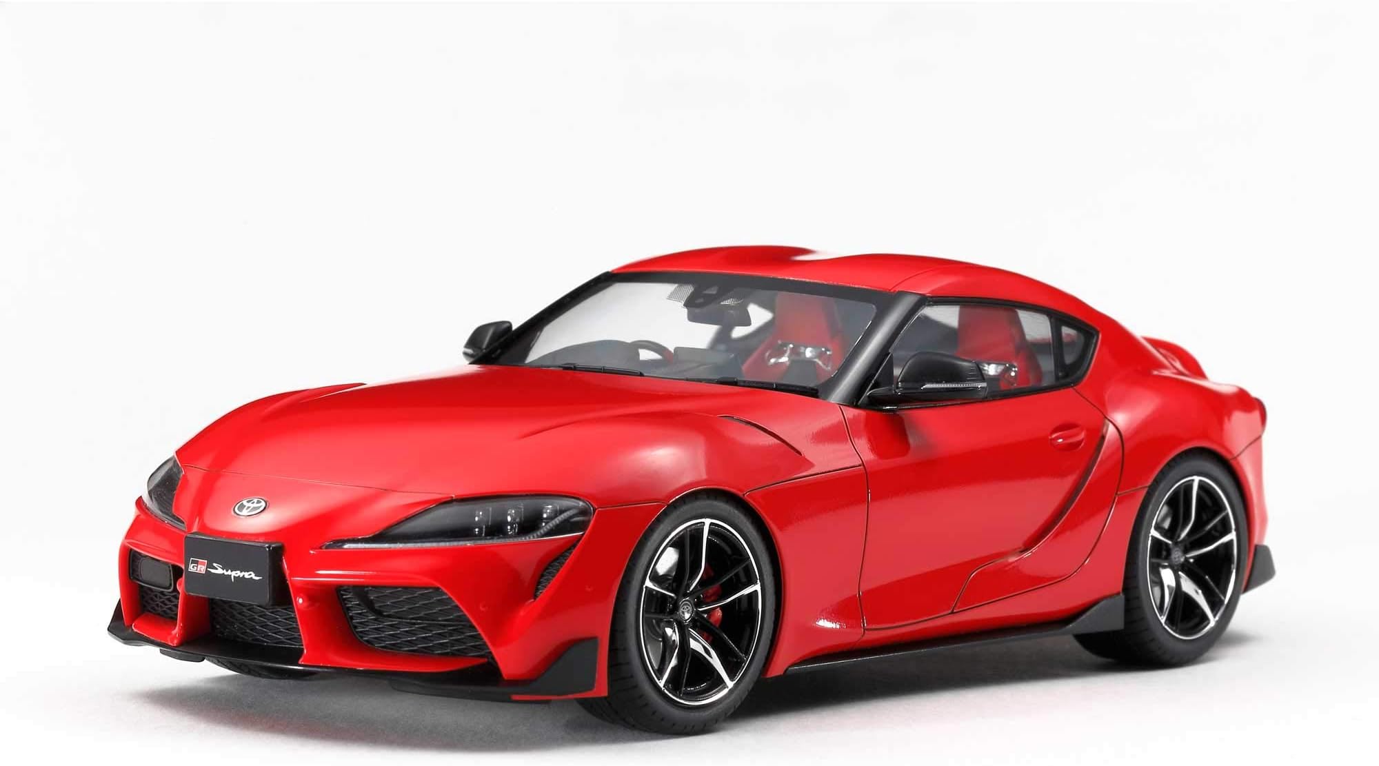 TAMIYA 24351-000 300024351 1:24 Toyota GR Supra, originalgetreue Nachbildung, Modellbau, Plastik Bausatz, Basteln, Hobby, Kleben, Plastikbausatz, Zusammenbauen, unlackiert