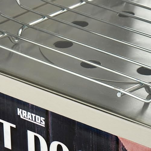 Vista 11 de Kratos Vaporizador eléctrico para perritos calientes para encimera, comercializador comercial de perritos calientes o bollos, capacidad para 100
