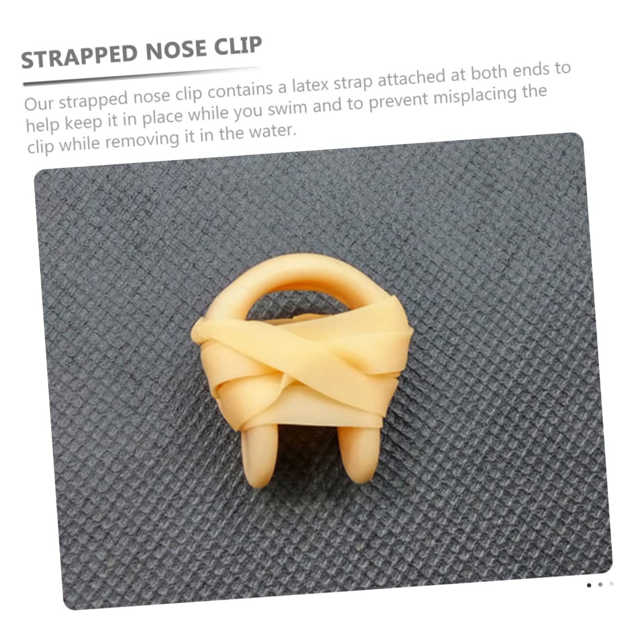 GALPADA 5sets Professional Nose Plugs Boys and Girls Swimming Nose Clip Chain Waterproof Clip 4pcs*5