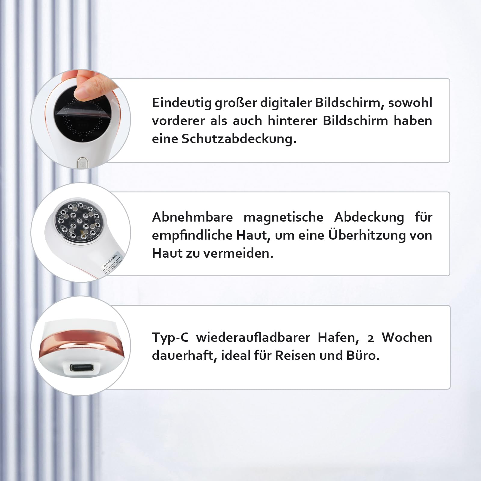 LLLT Cold Laser Therapie Gerät mit Magnetabdeckung, Rotlichttherapie für Gelenk und Muskelschmerzlinderung mit 808nm & 650 nm, Handheld Nähe der Infrarot Lichttherapie für Haustier Hunde Katzen, Weiß