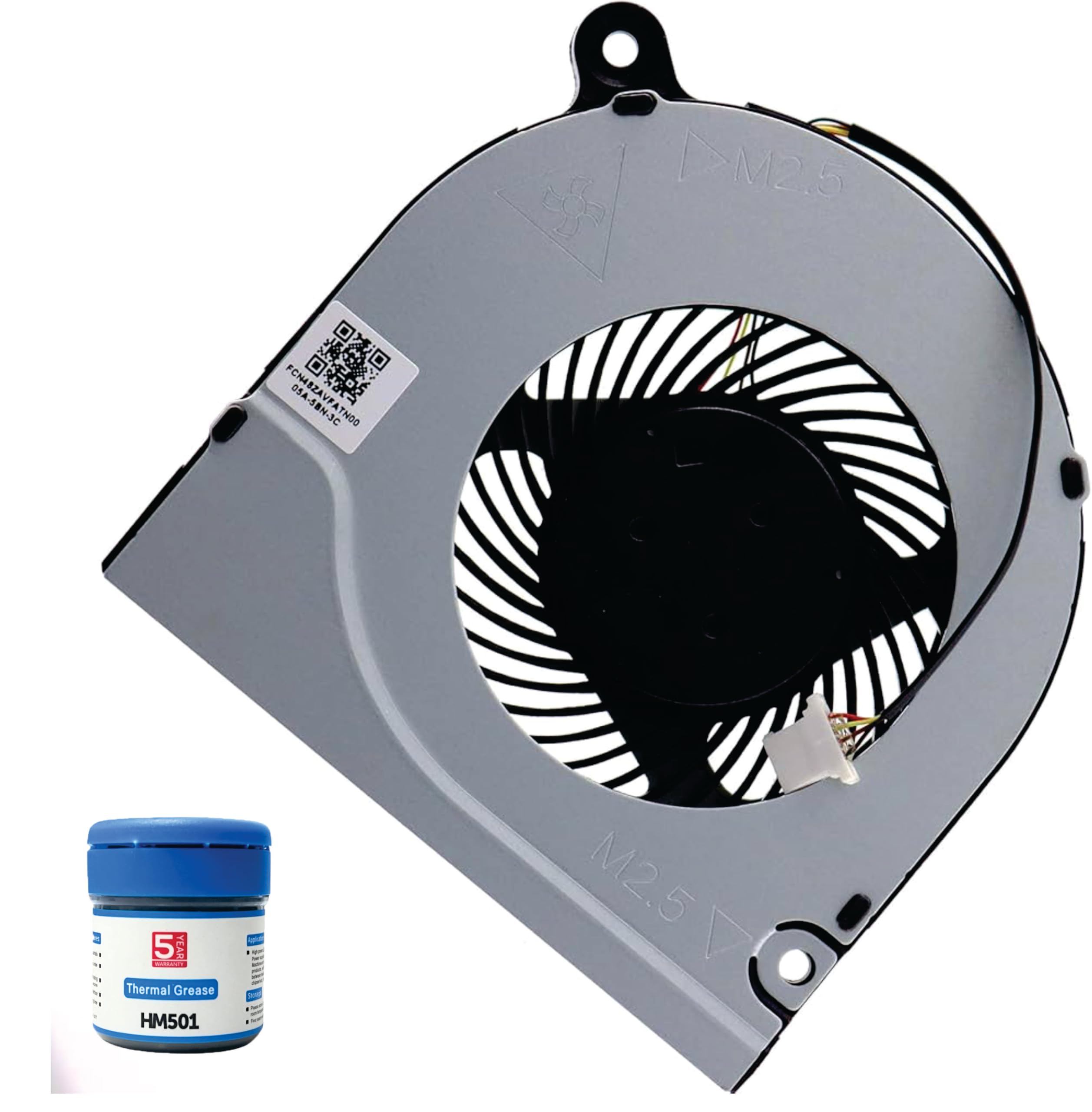 SpareWave Replacement Internal CPU Cooling Fan for ACER Laptop Acer Aspire 3 A315 A314-31 A315-21 A315-31 A315-41 A315-51 A315-52 DFS541105FC0T. Comes With Complimentary MH501 (Cooling paste).-picture-16