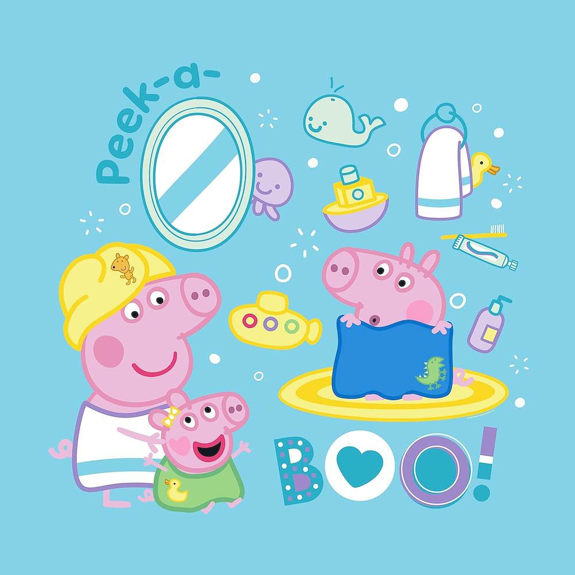 CafePress Peppa Pig: Bath Time Queen Duvet Cover, Printed Comforter Cover, Unique Bedding