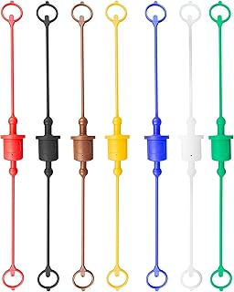7 Sets 1/2" Hydraulic Coupler Dust Cap Fit for John Deere Sub Compact Tractor Tractor Hydraulic Hose Caps and Plugs Couplers Male Dust Cap and Female Cover