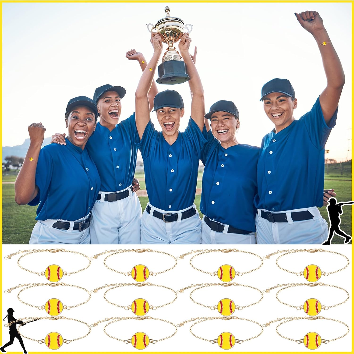 Basketball Volleyball Softball Soccer Bracelet Gifts Senior Night Gift Volleyball Softball Soccer Party Favor Sport Team Gift for Teen Player - Image 7