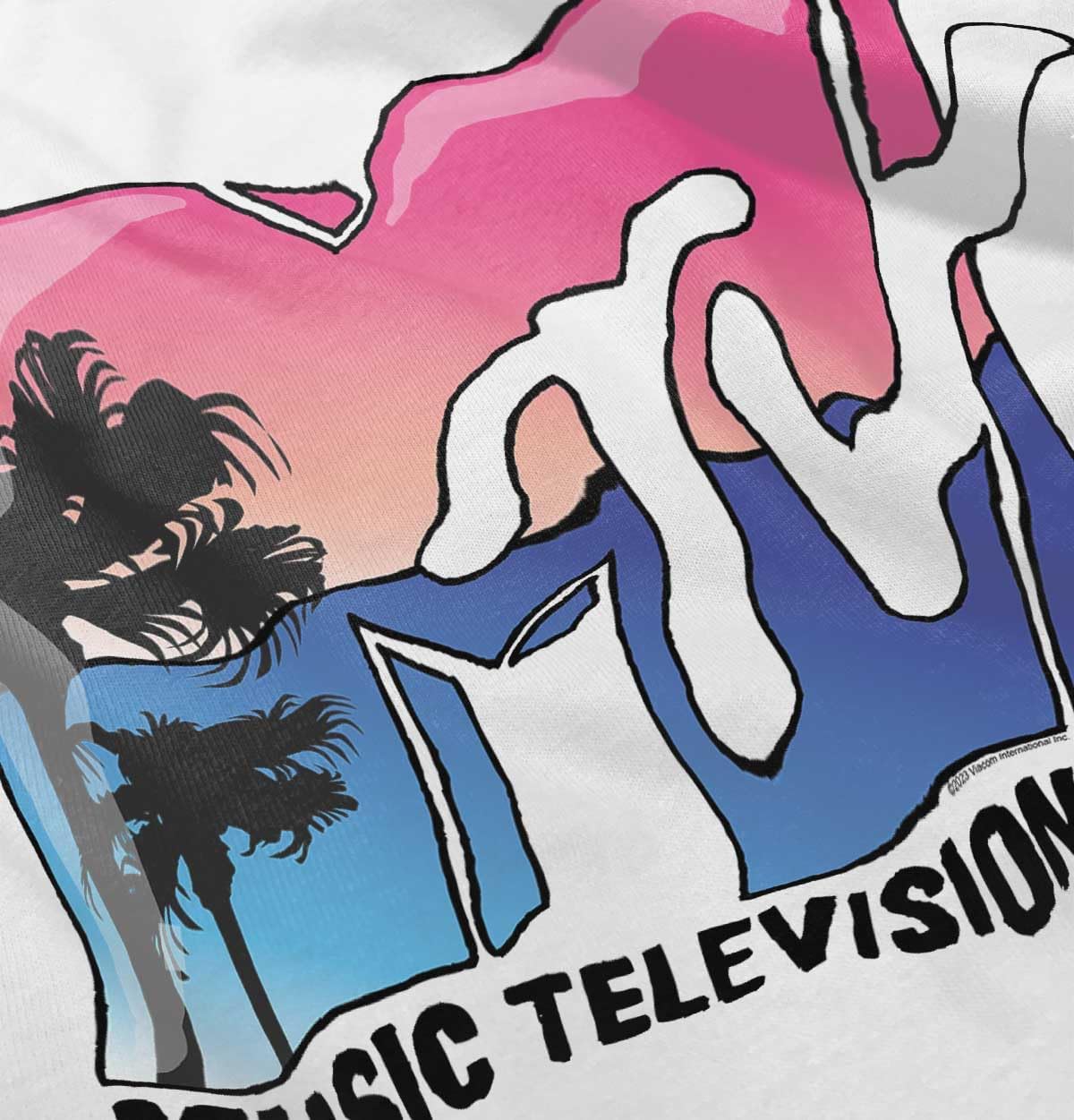 Retro MTV Palm Tree Paradise Logo Toddler Boy Girl T Shirt
