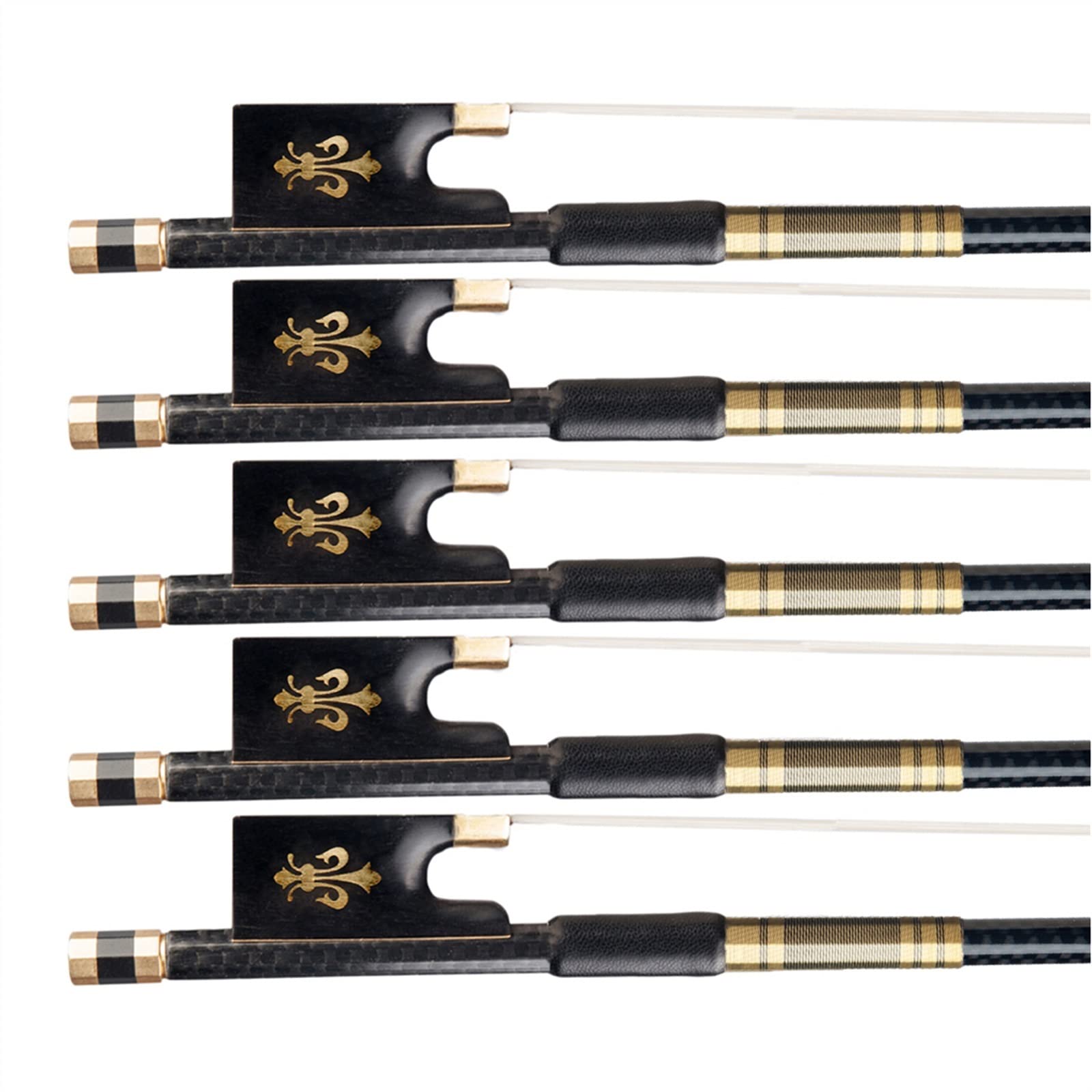 TSTS Geigenbogen 5 Stücke 4/4 Kohlefaser Violinbogen 4/4 Grid Kohlefaser Bogen Geigenbogen Akustische Violinbogen Violine Zubehör (Size : 1)