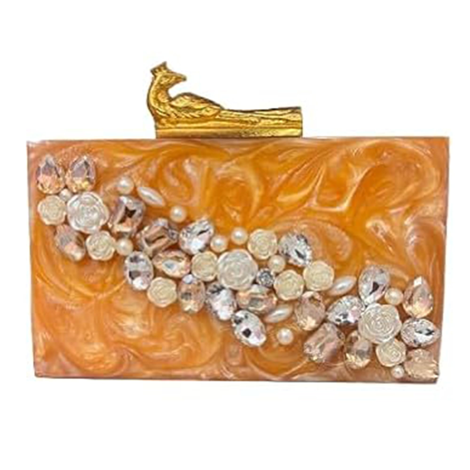 tz handicraft Resin Clutch Bag Hand Bag Acrylic Clutches for Women Bridal Clutches for Wedding Celebrity Party Evening Marble Purse Floral Clutch For Women's & Girls-picture-53