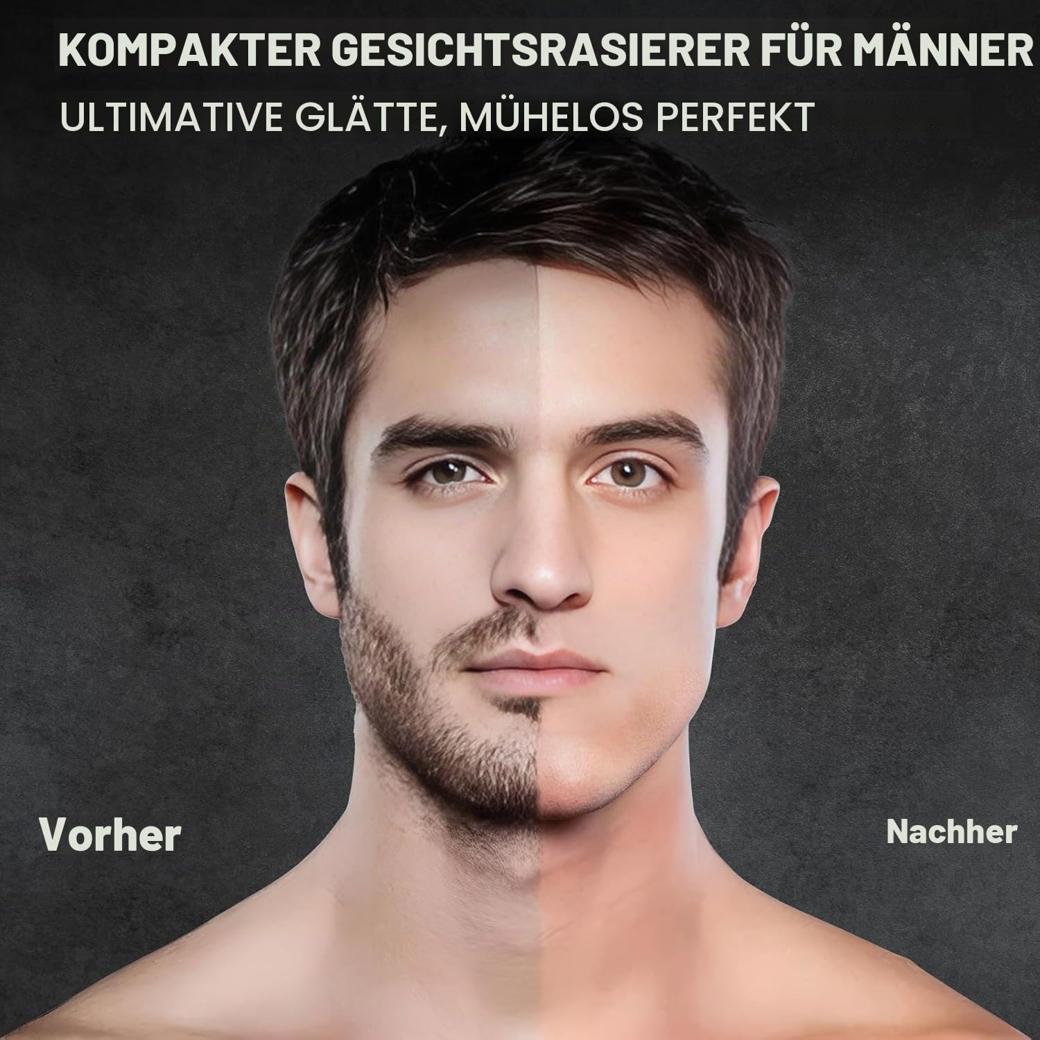 VIKICON Folienrasierer Herren, Mini Rasierer Herren Elektrisch
