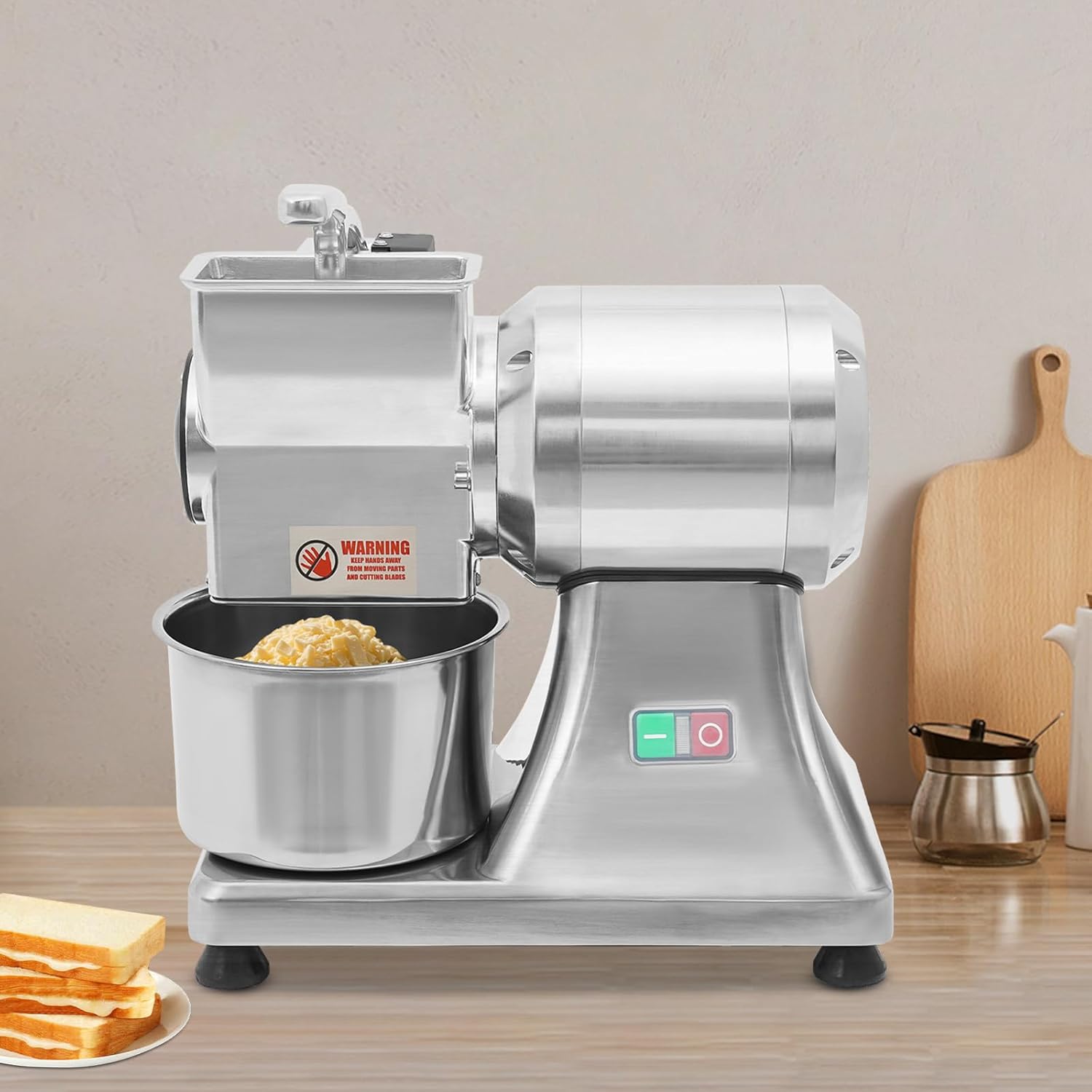 Electric Cheese Grating Machine Modern Desktop Cheese Grating Machine 110V