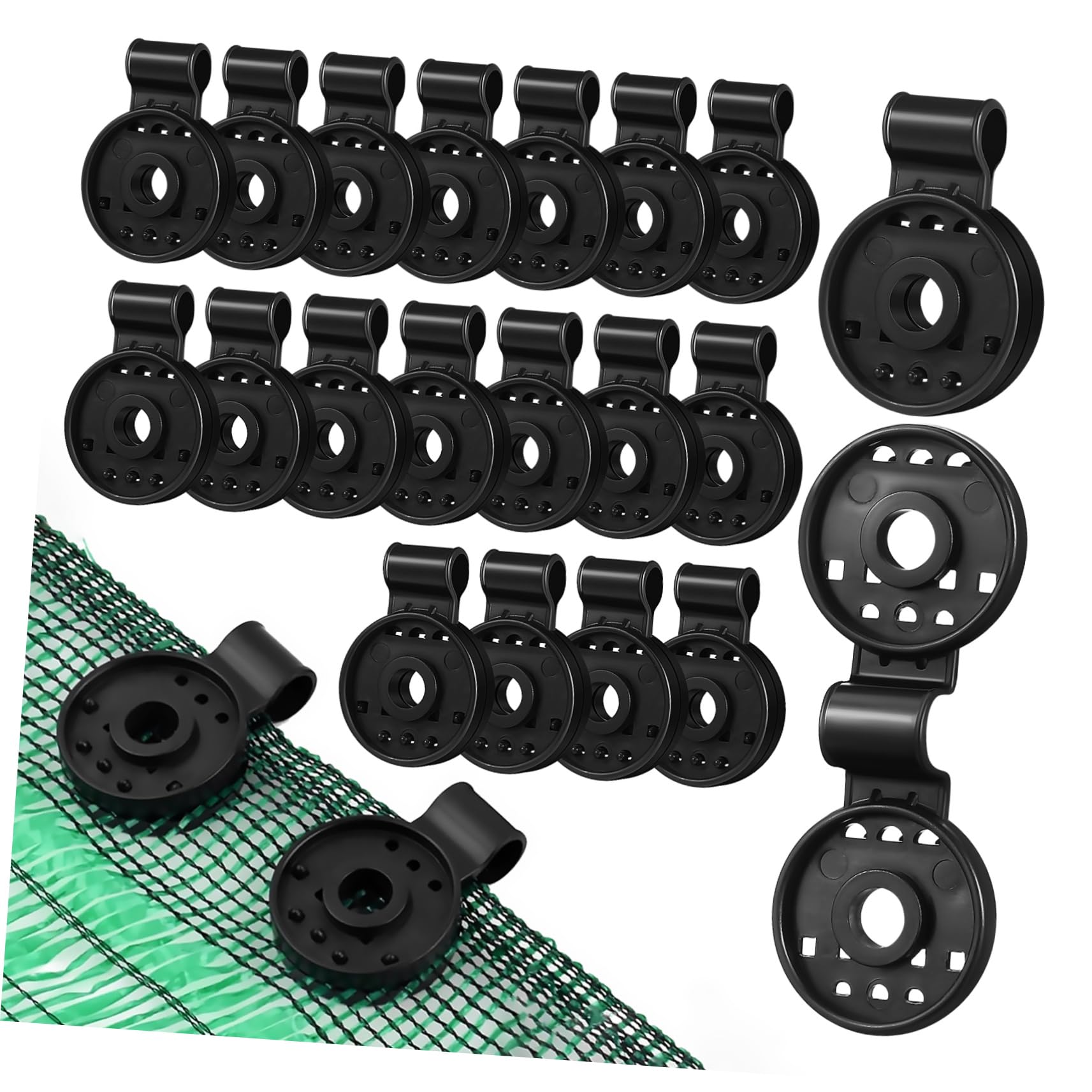 Gogogmee Awning Clips 50pcs Shade Cloth Clips Sun Clamps Garden Netting Fixing Clamps Durable Lightweight