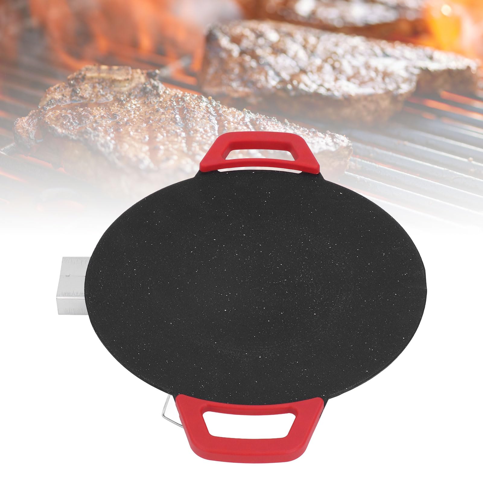 SENECESLI Elektrische Grillplatte Antihaftbeschichtet für Pfannkuchen Burger Eier Koreanisches BBQ Rauchfrei Tischgrillpfanne