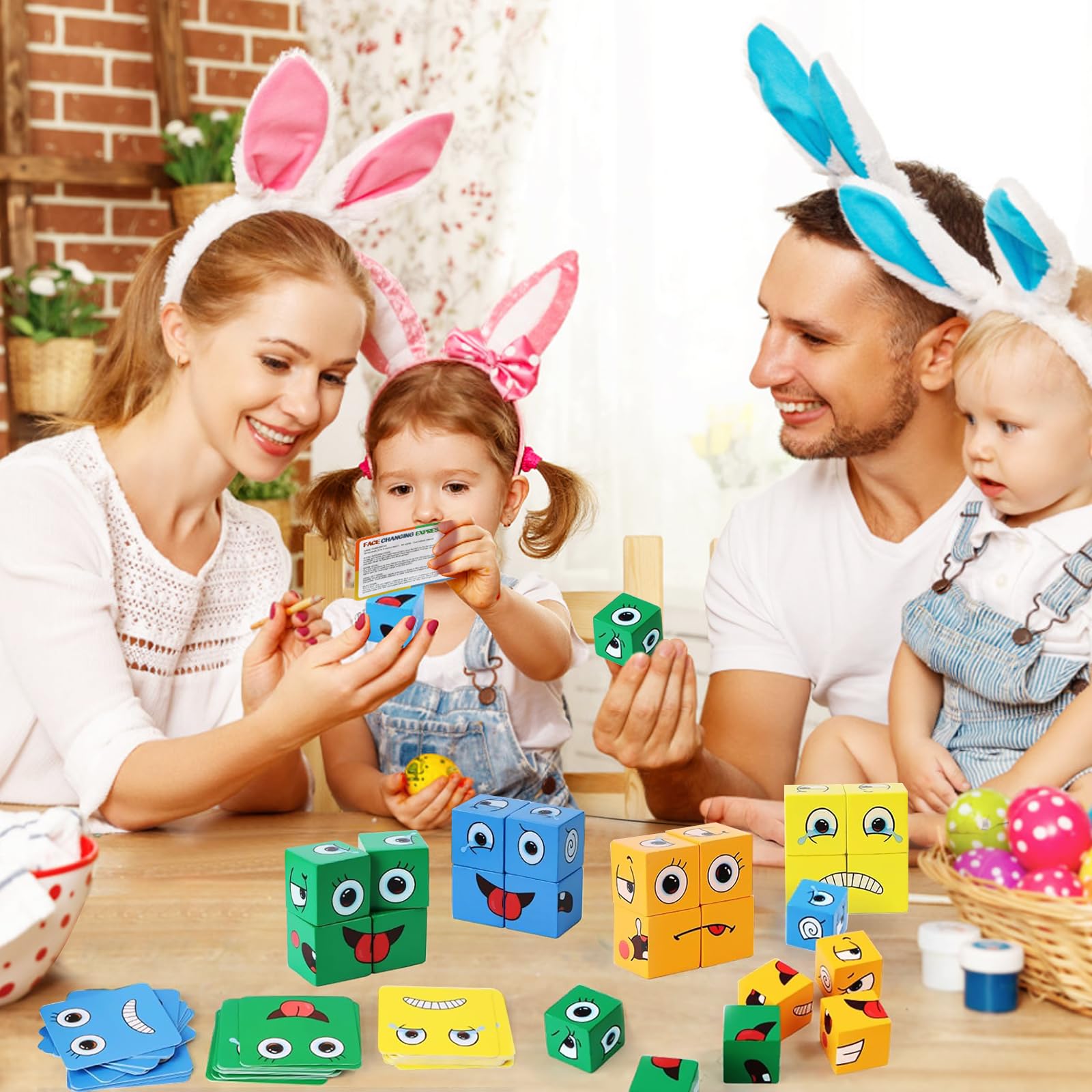 Face Changing Magic Cube Game,Wooden 3d Puzzle Face Changing Cube Game with Bell, Emoji Games Educational Puzzles Toy Board Games for Kids Christmas Birthday (A Face Changing Magic Cube Game,Wooden 3d Puzzle Face Changing Cube Game with Bell, Emoji Games Educational Puzzles Toy Board Games for Kids Christmas Birthday (A