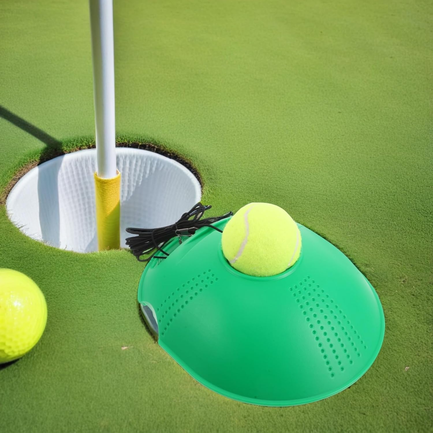 VICASKY 1 Set Tennis Trainer Set Practice Rebounder Portable Trainer Gear Single Training Equipment with Base Ropes for Beginners Adults Kids