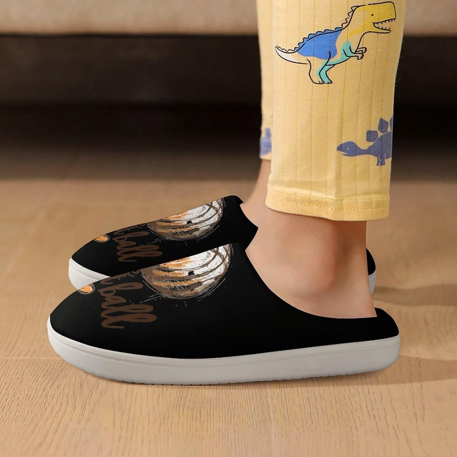 I Love Basketball Cute Cotton Slippers Anti-slip House Shoes Funny Slipper Indoor Outdoor