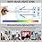 VIDEBLA 5 Pack Blue Light Blocking Reading Glasses,Spring Hinge Computer Readers for Women Men,Anti UV Ray Filter Nerd Eyeglasses(Mix-1, 2.50)