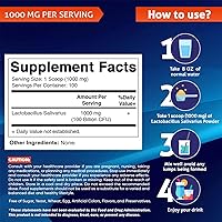Vista 5 de Vitamatic Lactobacillus Salivarius - Polvo probiótico - Soporte digestivo - 3.53 oz (3.5 onzas) - 100 porciones