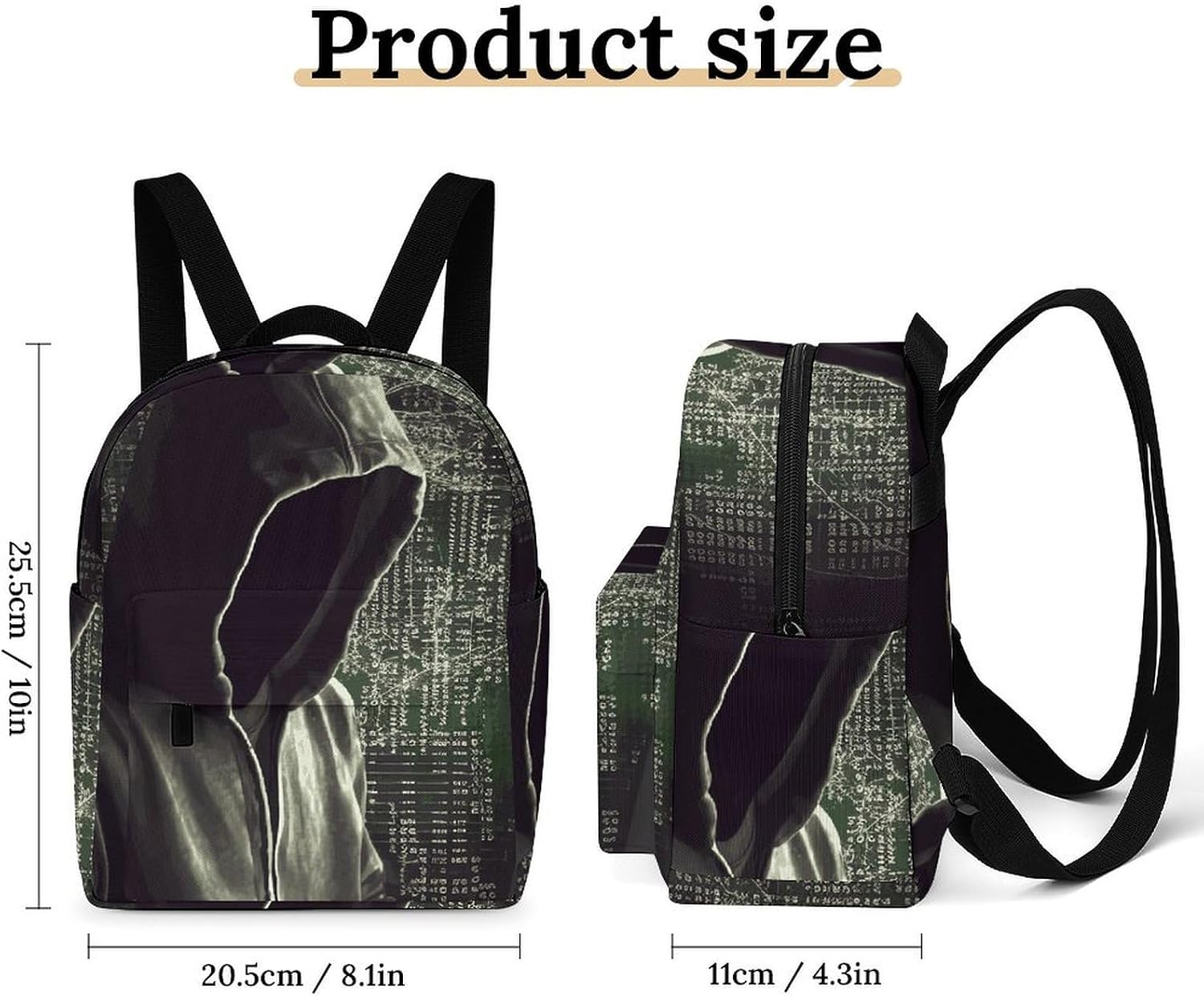 Waterproof Mini Backpack for Women - 10 Inch Oxford Lightweight Daypack Cute Bag Small Daypack Hacker Small Backpack Purse for Travel Work Weekender