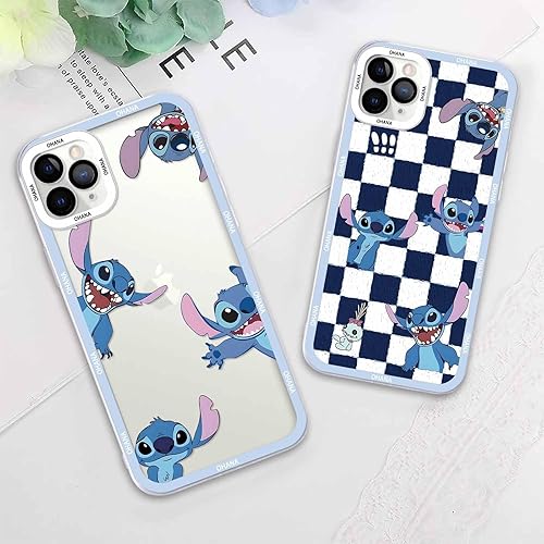 Miniatura 6 de Paquete de 2 bonitas fundas de teléfono de dibujos animados para iPhone 11 Pro MAX de 6.5 pulgadas, diseño femenino de anime kawaii, fundas de