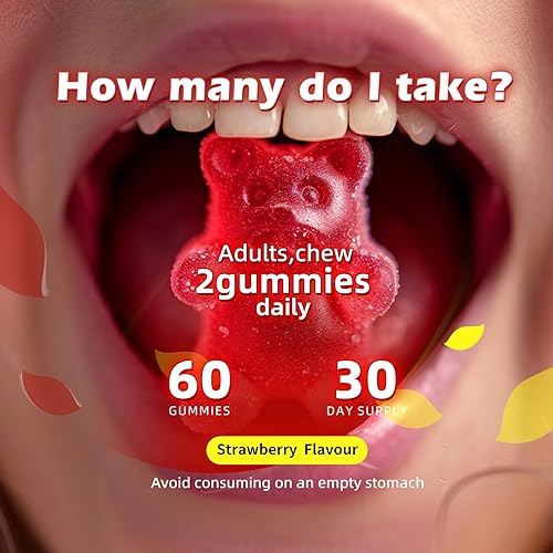 Miniatura 4 de Gomitas de glicinato de magnesio de 1000 mg Suplemento de magnesio y potasio sin azúcar con vitamina D, B6, CoQ10 para un estado de ánimo tranquilo