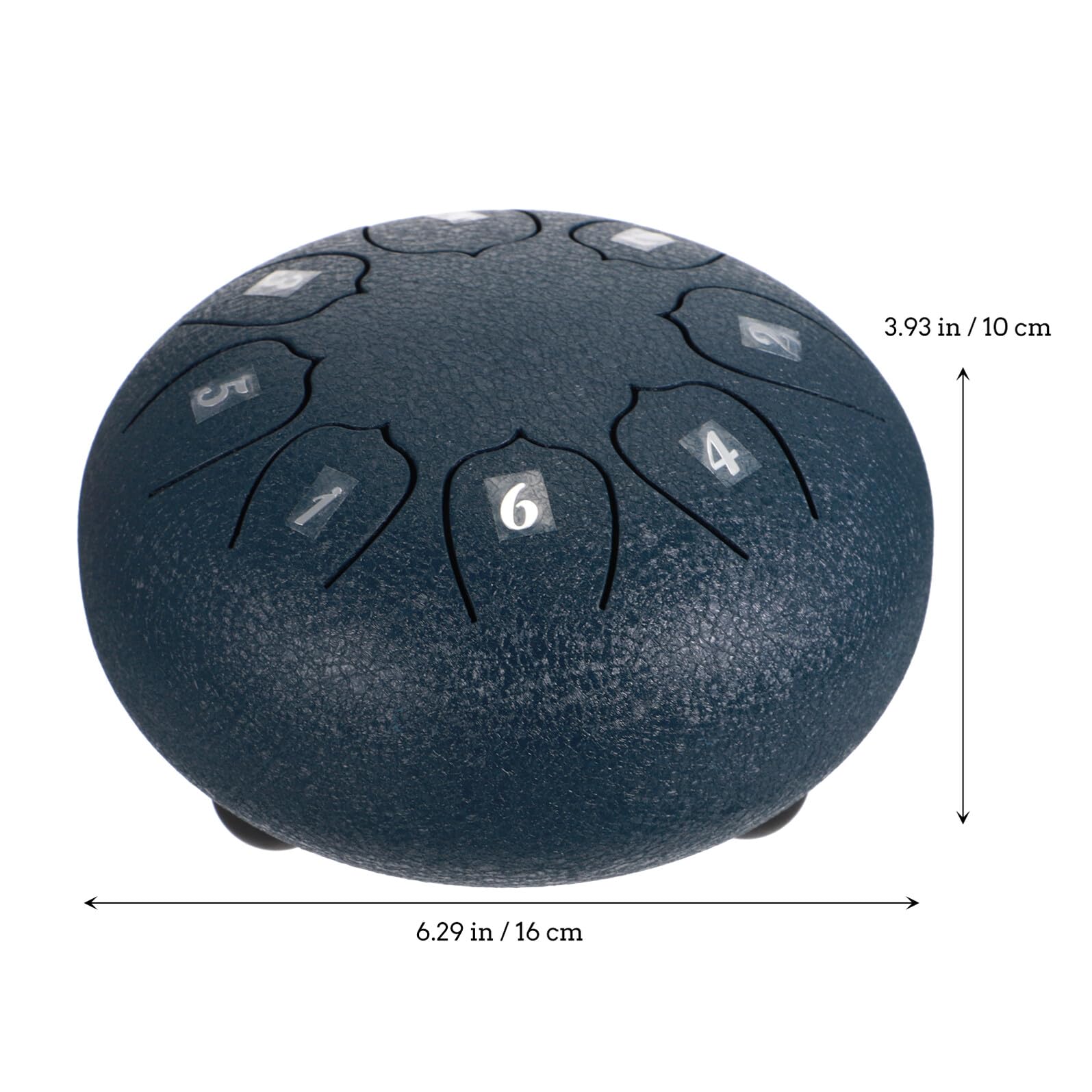 Instrumento de Handpan de Lengüeta de Acero, 8 Notas, Azul | 1 Juego Baquetas, Aleación de Acero, para Niños, Actividades de Yoga y Meditación