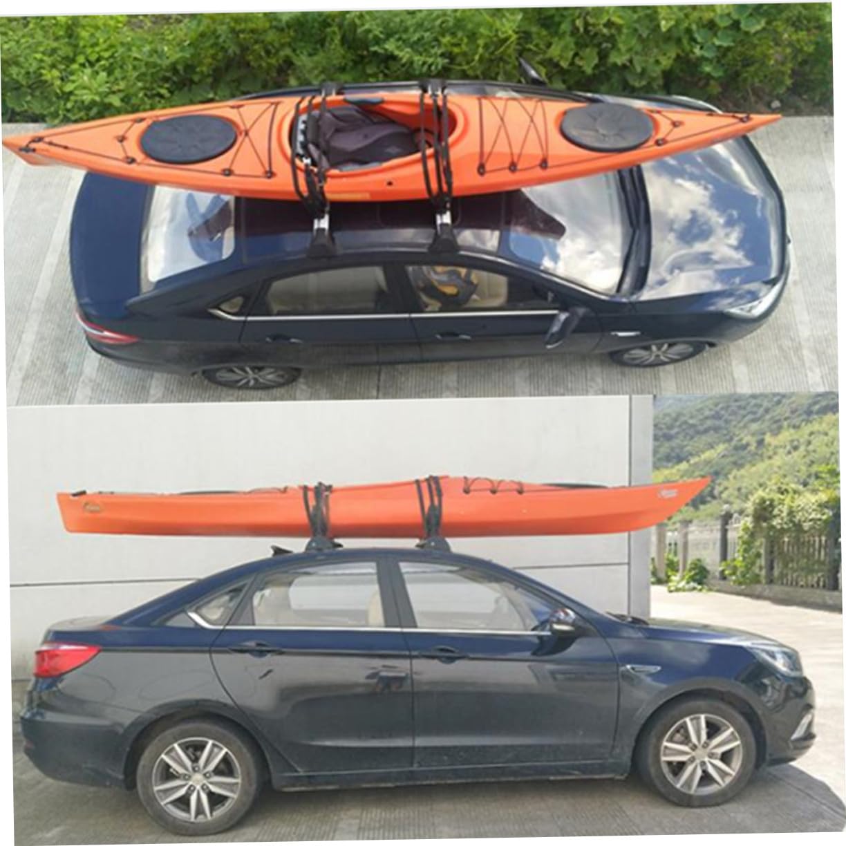 TOYANDONA Support de Canoë pour Pagaies, 1 Set en Fer Noir, Robuste