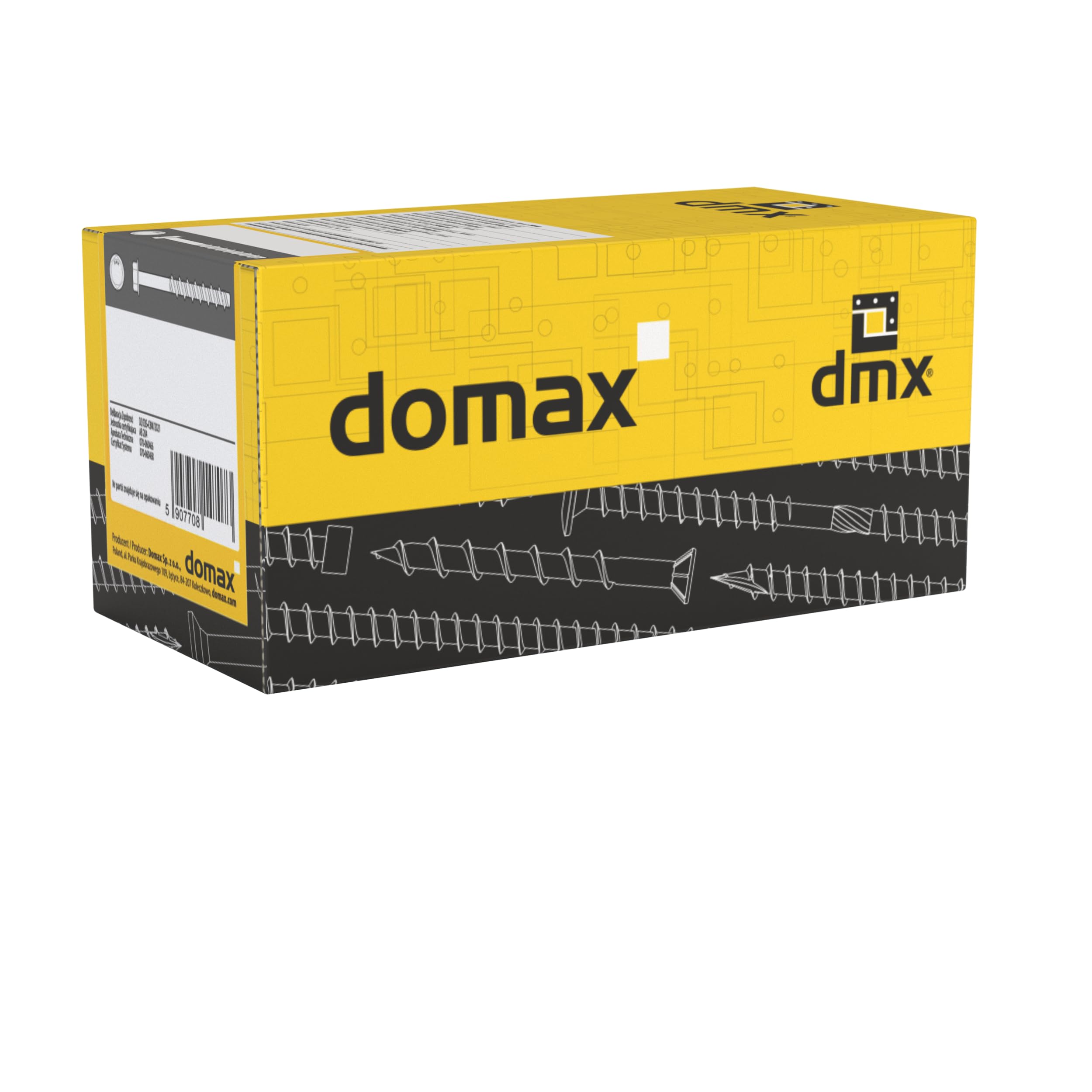 DMX - Betonschrauben Sechskant- Betonschraube Fassadenschraube Spezialschrauben Gasbetonschrauben, gehärteter Kohlenstoffstahl mit Korrosionsschutz 12,5mm - 20 Stk - PBW - 12,5x200